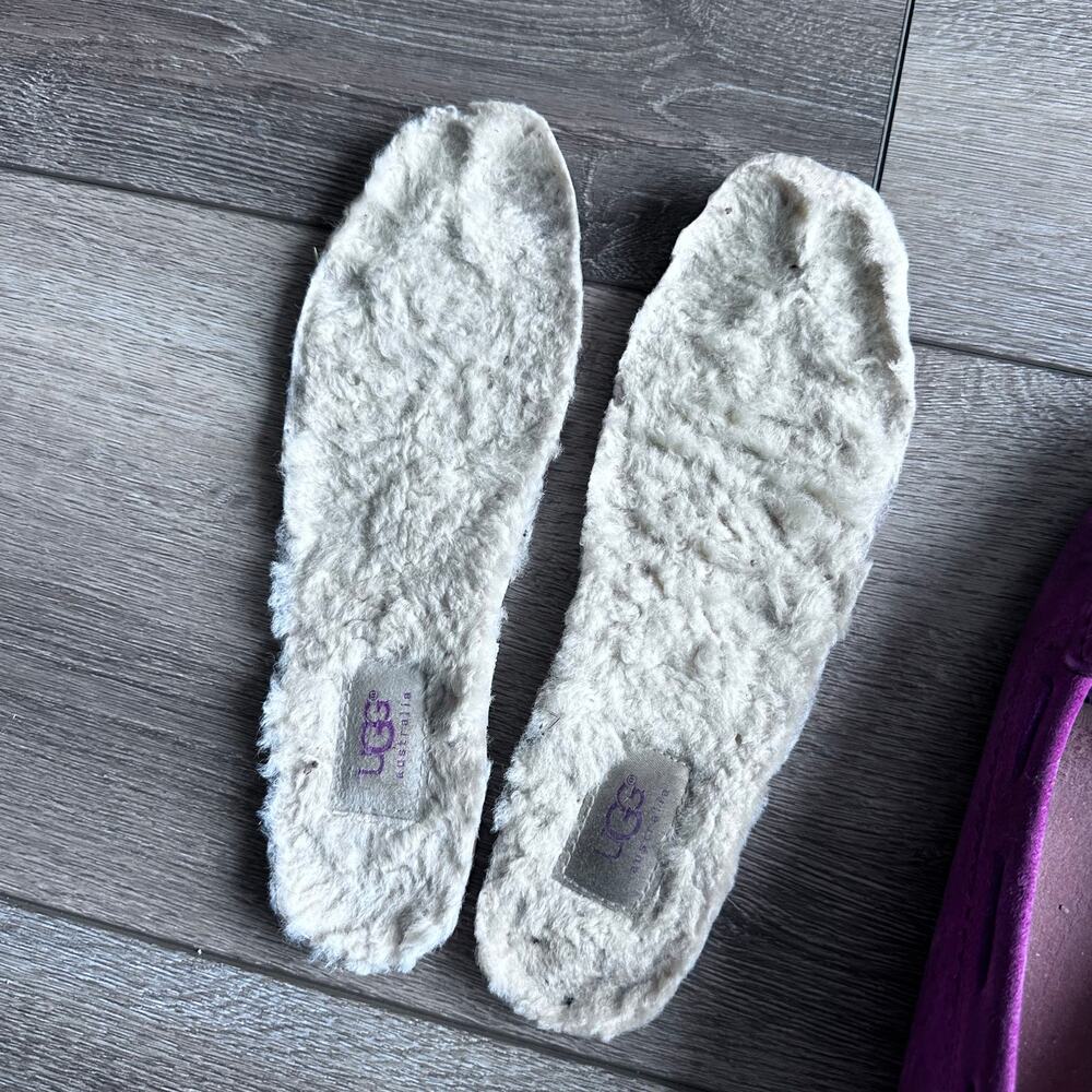 UGG Pink Leather Slippers - Women's Size 8.5 - Cozy! - Picture 7 of 7